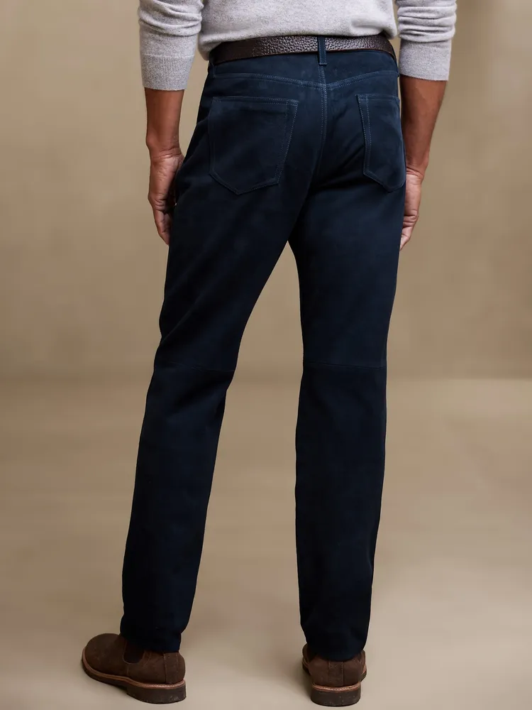 Straight Suede Pant