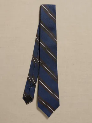 Grenadine Stripe Italian Silk Tie