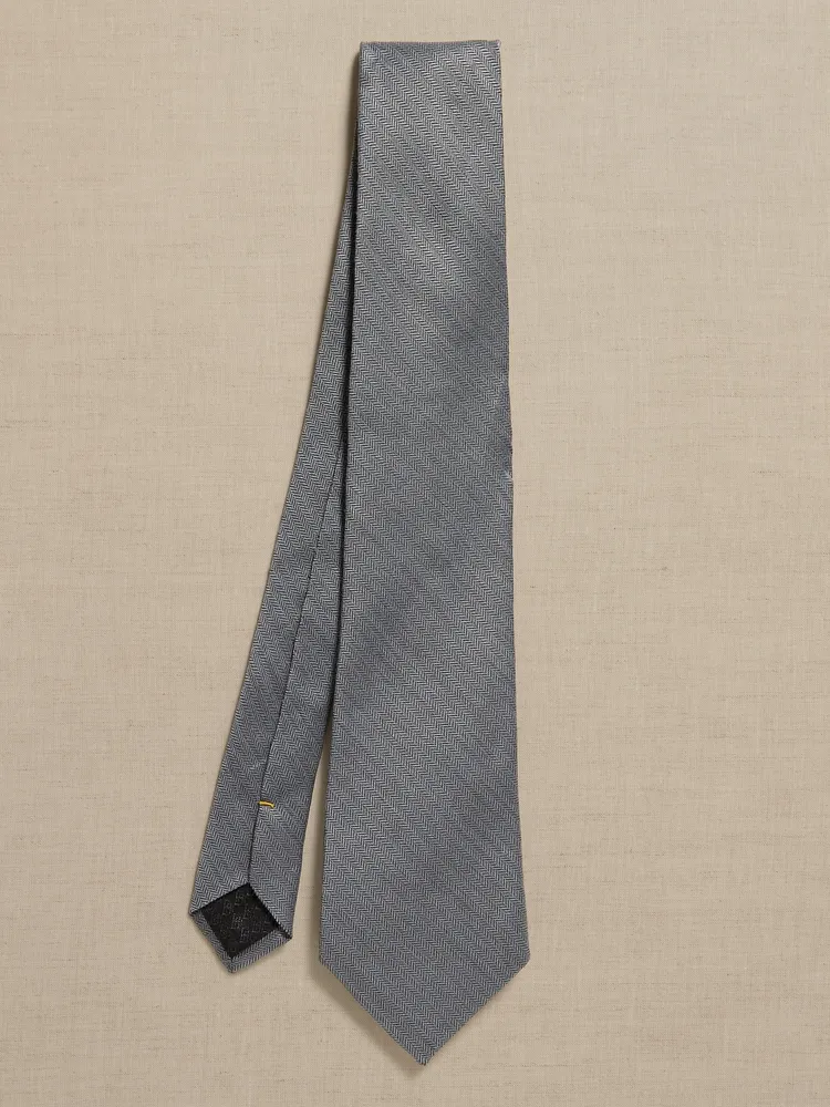 Spina Italian Linen-Silk Tie