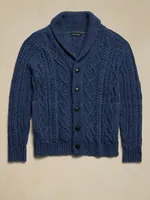 Raoul Cotton Cable Cardigan