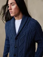 Raoul Cotton Cable Cardigan