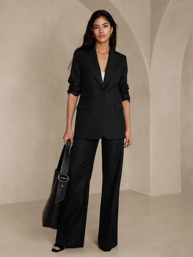 Formal Solid Long Sleeve Ladies Business Suit F3024