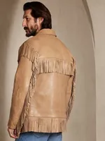 BR ARCHIVES Fringe Leather Jacket