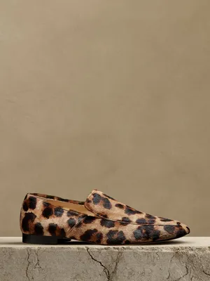 Luz Haircalf Leather Loafer