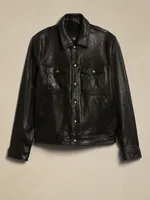 Alto Leather Trucker Jacket