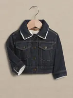 Veste en denim et sherpa pour Bébé Tout-petit