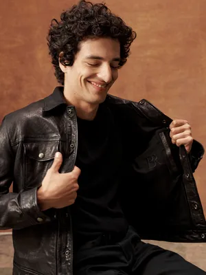 Alto Leather Trucker Jacket