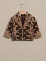 Arabesque Jacquard Cardigan For Baby + Toddler