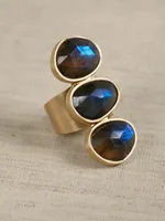 Triple-Labradorite Ring | Aureus + Argent