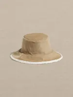 Reversible Shearling Bucket Hat for Baby + Toddler