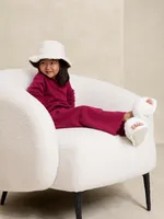 Reversible Shearling Bucket Hat for Baby + Toddler