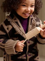 Arabesque Jacquard Cardigan For Baby + Toddler