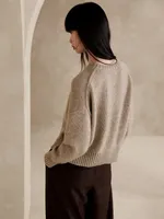 Mona Oversized Wool-Cotton Sweater