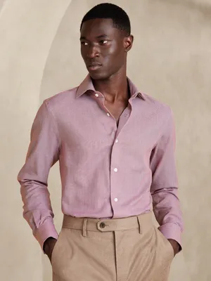 True Slim Cotton-Cashmere Dress Shirt