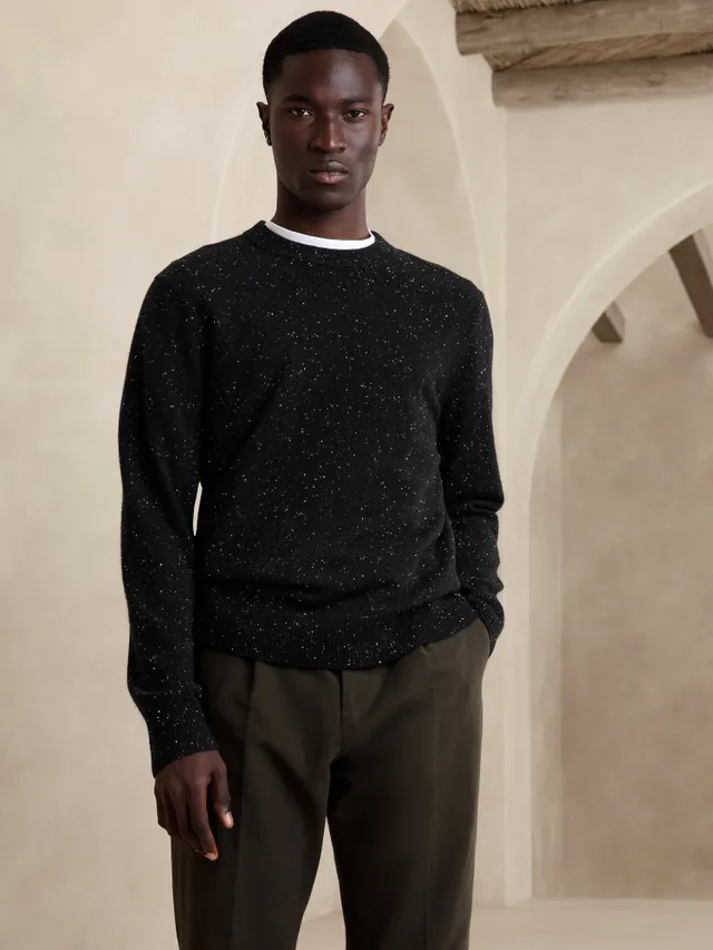 Alta Brushed Cashmere-Wool-Silk Sweater