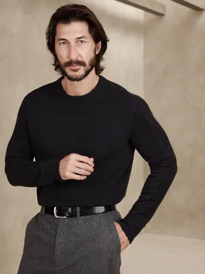 Double-Knit Crew-Neck T-Shirt