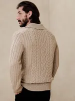 Lucas Wool-Cashmere Cable Sweater