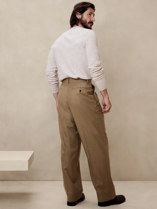 Signature Italian Twill Wide-Leg Pant