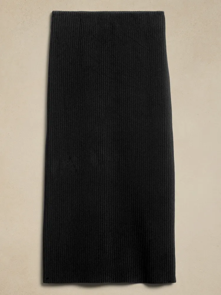 Ula Ribbed Midi Skirt