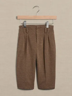 Pantalon plissé à jambe large en tweed pour Bébé et Tout-petit