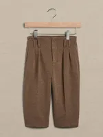 Pantalon plissé à jambe large en tweed pour Bébé et Tout-petit