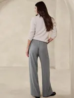 Arama Italian Flannel Wide-Leg Pant