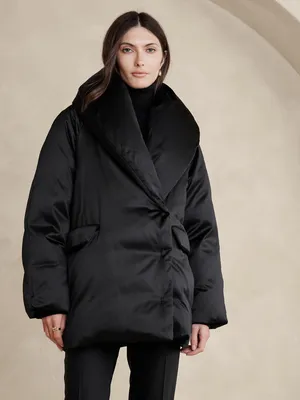 Lucila Satin Puffer Coat