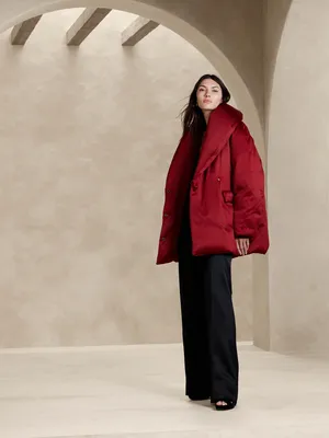 Lucila Satin Puffer Coat