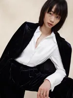 Meli Satin Tuxedo Shirt