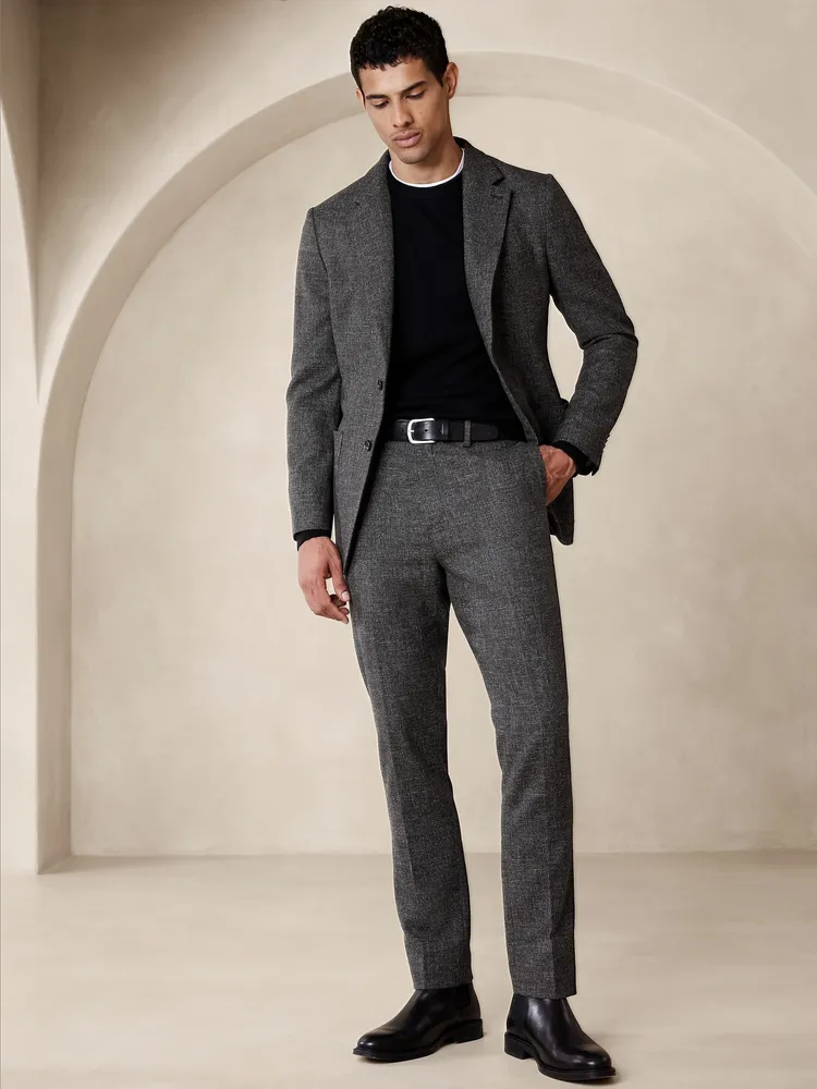 Ash Grey Italian Fabric Formal Pants