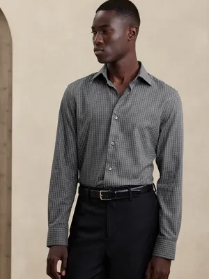 True Slim Cotton-Cashmere Dress Shirt