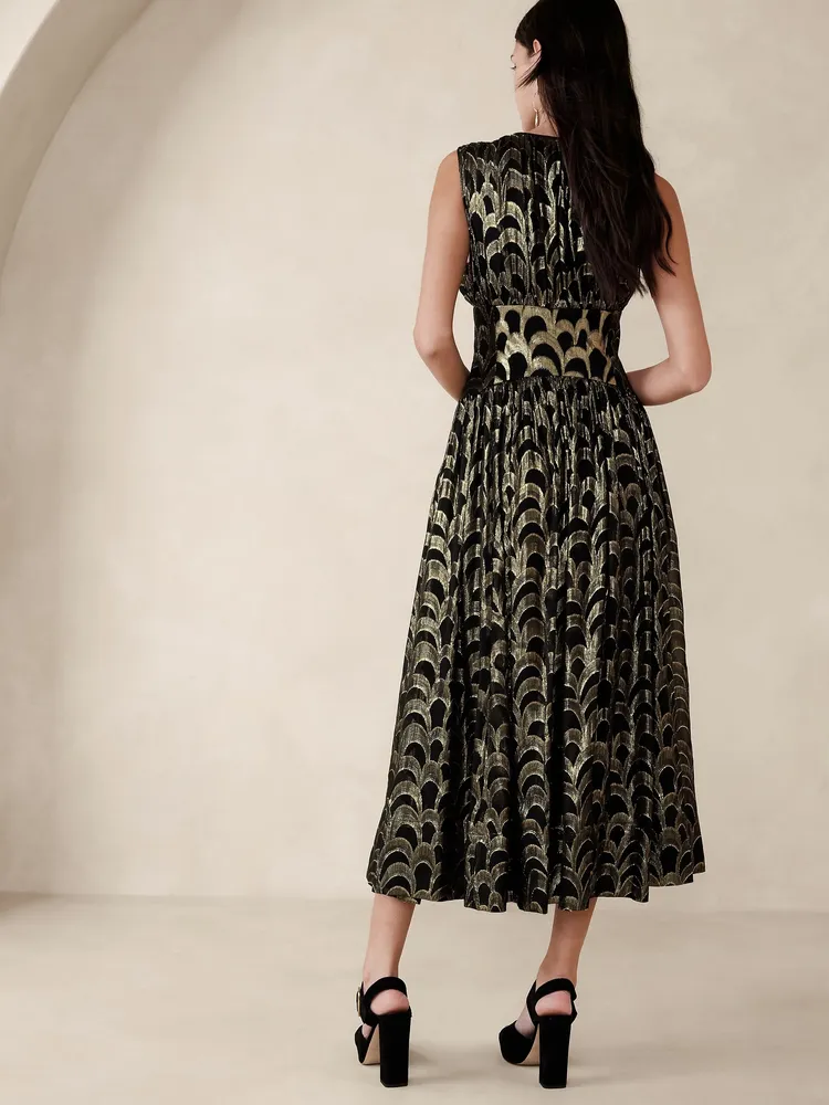 Mali Silk Jacquard Dress