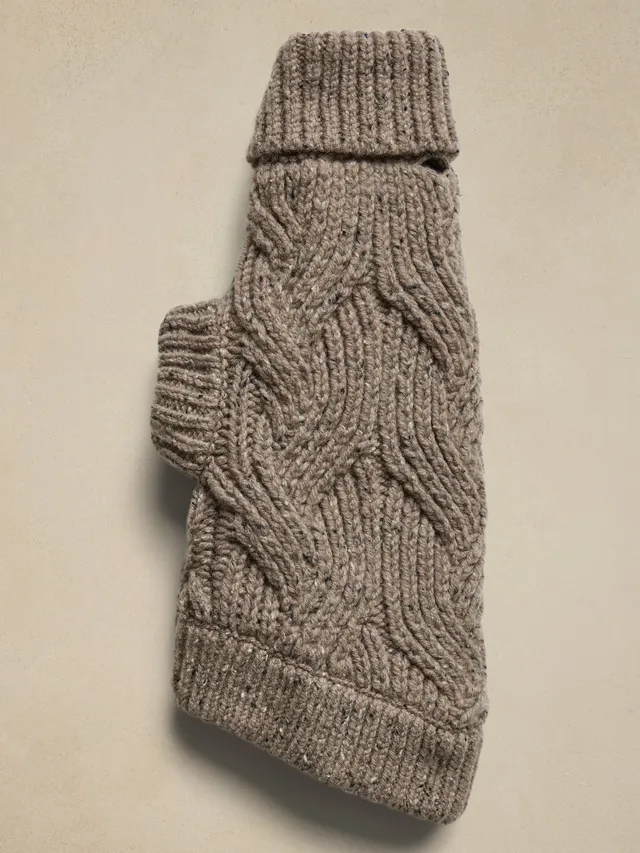 Banana Republic Extra Fine Merino Wool Fingerless Glove, $29, Banana  Republic