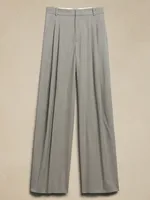 Wide-Leg Italian Wool Pant