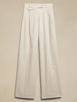 Carmel Pleated Wide-Leg Pant