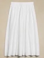 Ariella Poplin Midi Skirt