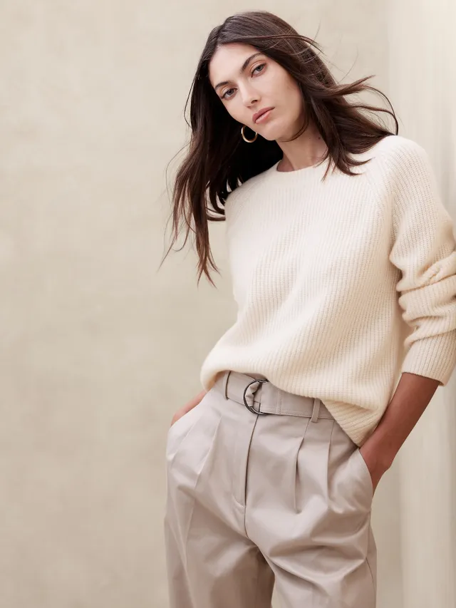 Curio Cashmere Ribbed Sweater