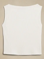 Sur Ribbed Boat-Neck Tank