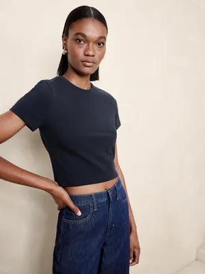 Refined Shrunken Crop T-Shirt