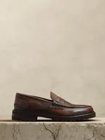 Amir Leather Lug-Sole Loafer