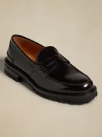 Leather Lug-Sole Loafer