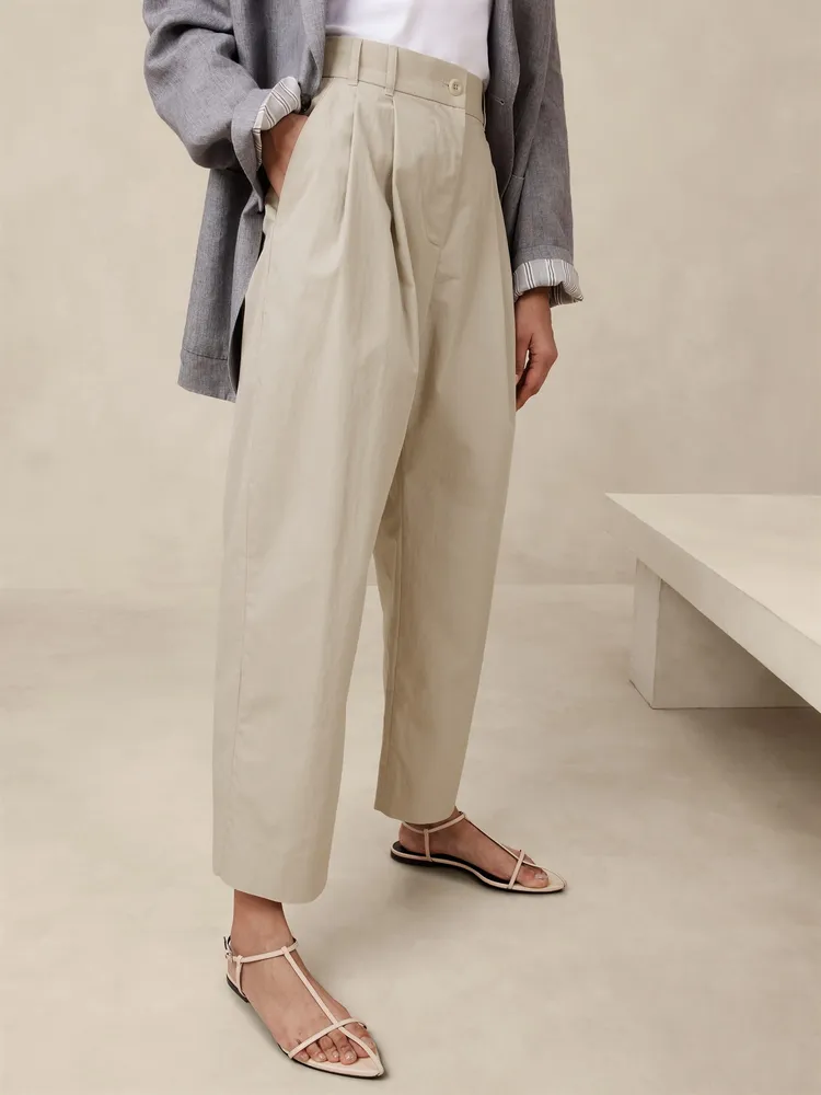 Avila Barrel-Leg Pant