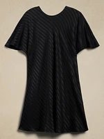 Stripe Viscose-Linen Mini Dress