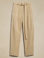 High-Rise Barrel Tencel™-Linen Pant