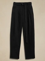 High-Rise Barrel Tencel™-Linen Pant