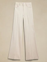 Italian Linen-Cotton Wide Leg Jean