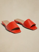 Lucca Leather Slide Sandal