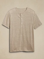 Linen Henley T-Shirt