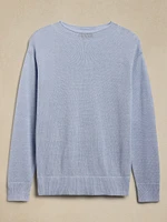 Linen Crew-Neck Sweater