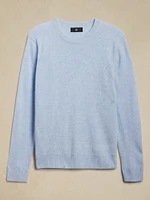 Cashmere-Linen Crew-Neck Sweater